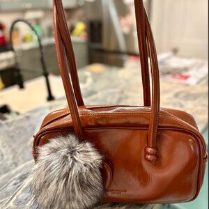 Fun Brown Leather Shoulder Bag